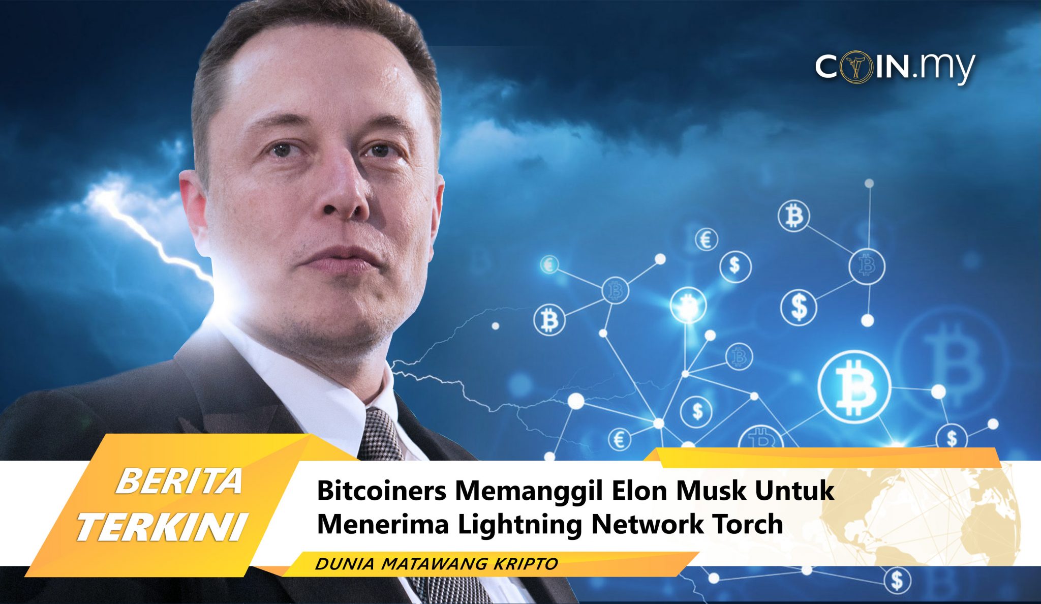 an image on a post on bitcoin elon musk lighting network blockchain malaysia