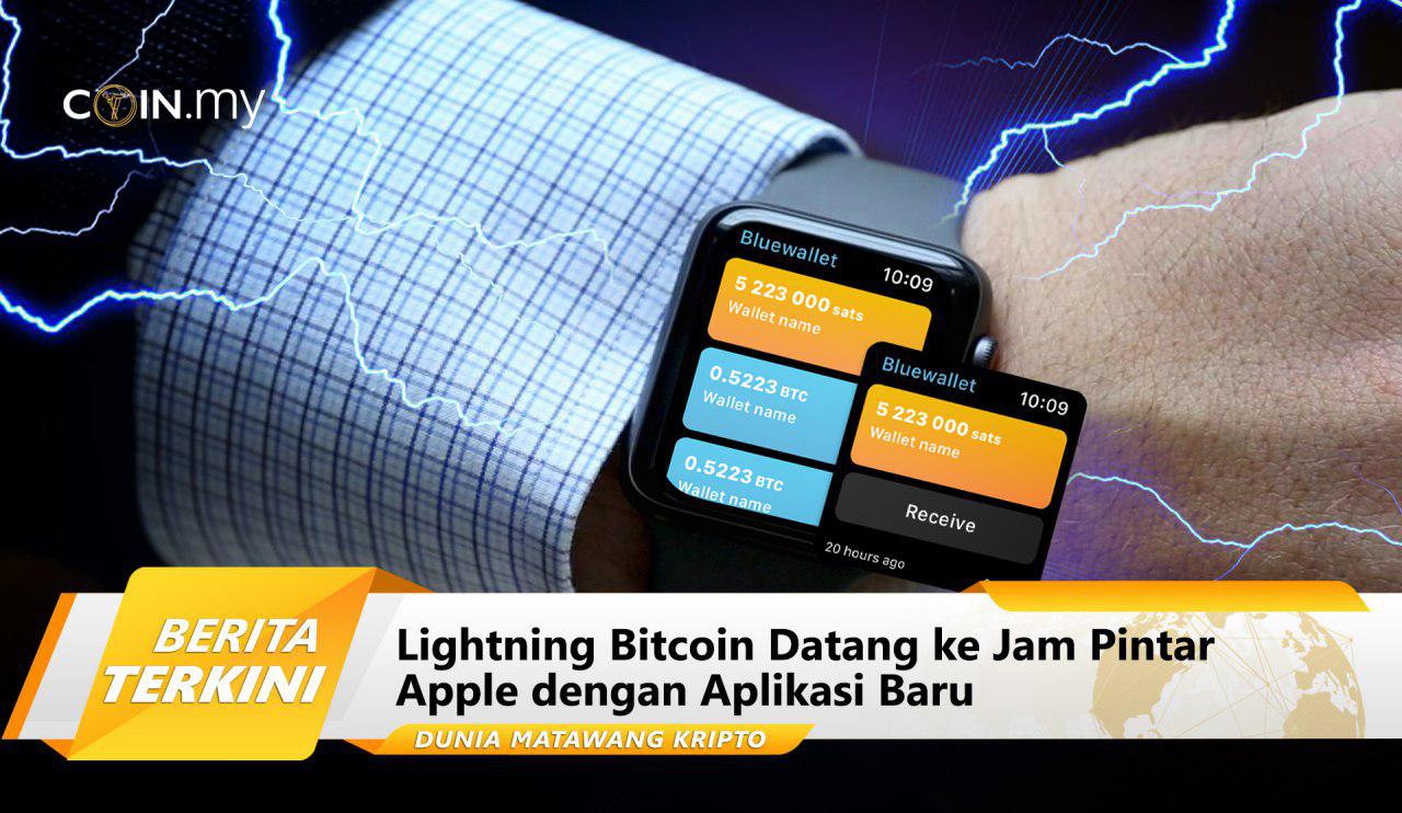 an image on a post on lightning bitcoin apple