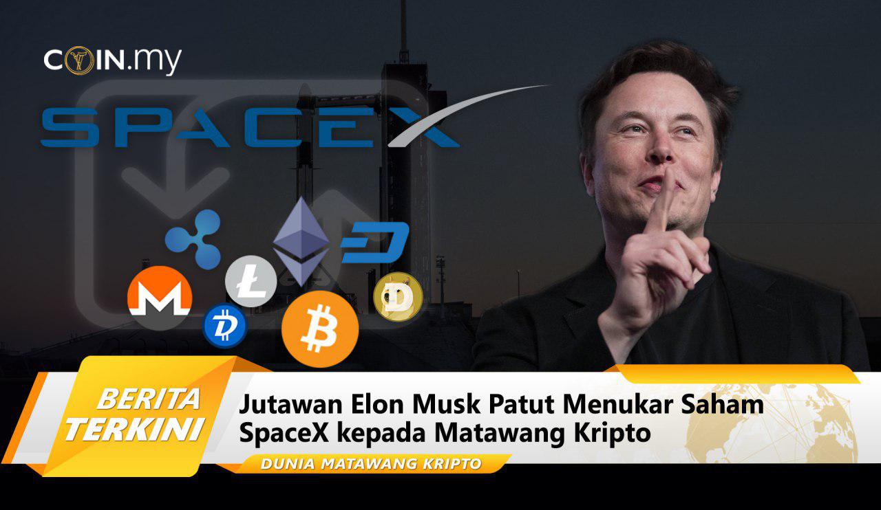 an image on a post on elon musk spacex kripto blockchain