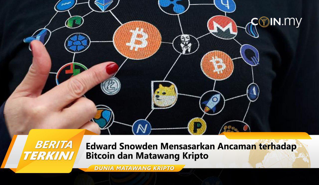 an image on a post on edward snowden bitcoin kripto