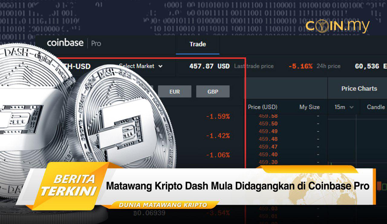 an image on a post on dash coinbase pro