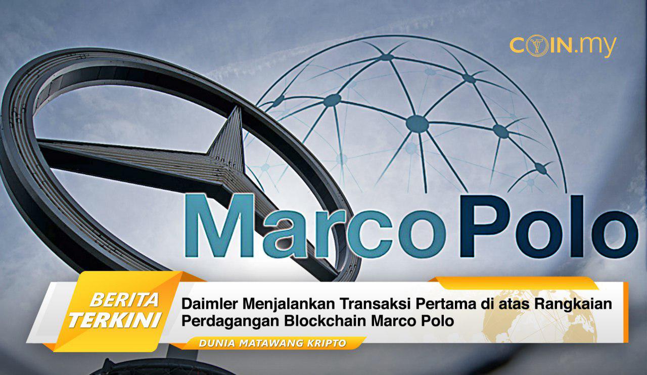 an image on a post on daimler blockchain marco polo