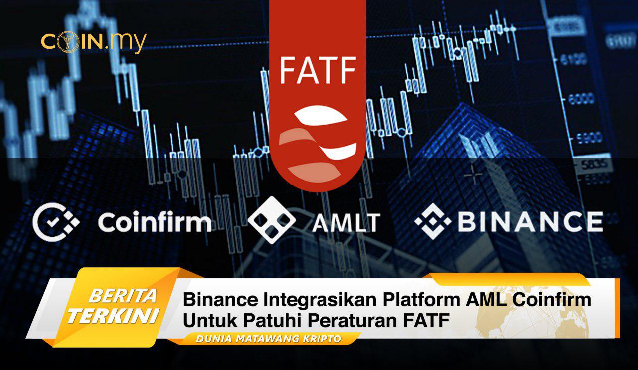 an image on a post on binance aml coinfirm fatf