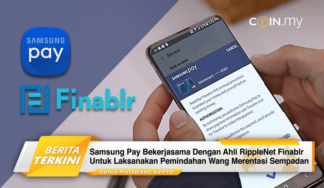 an image on a post on samsung pay ripplenet finablr