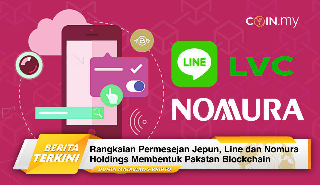 an image on a post on line nomura holdings blockchain