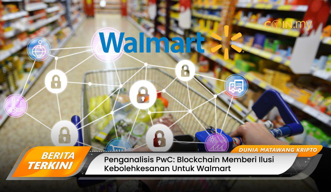 an image on a post on pwc blockchain walmart