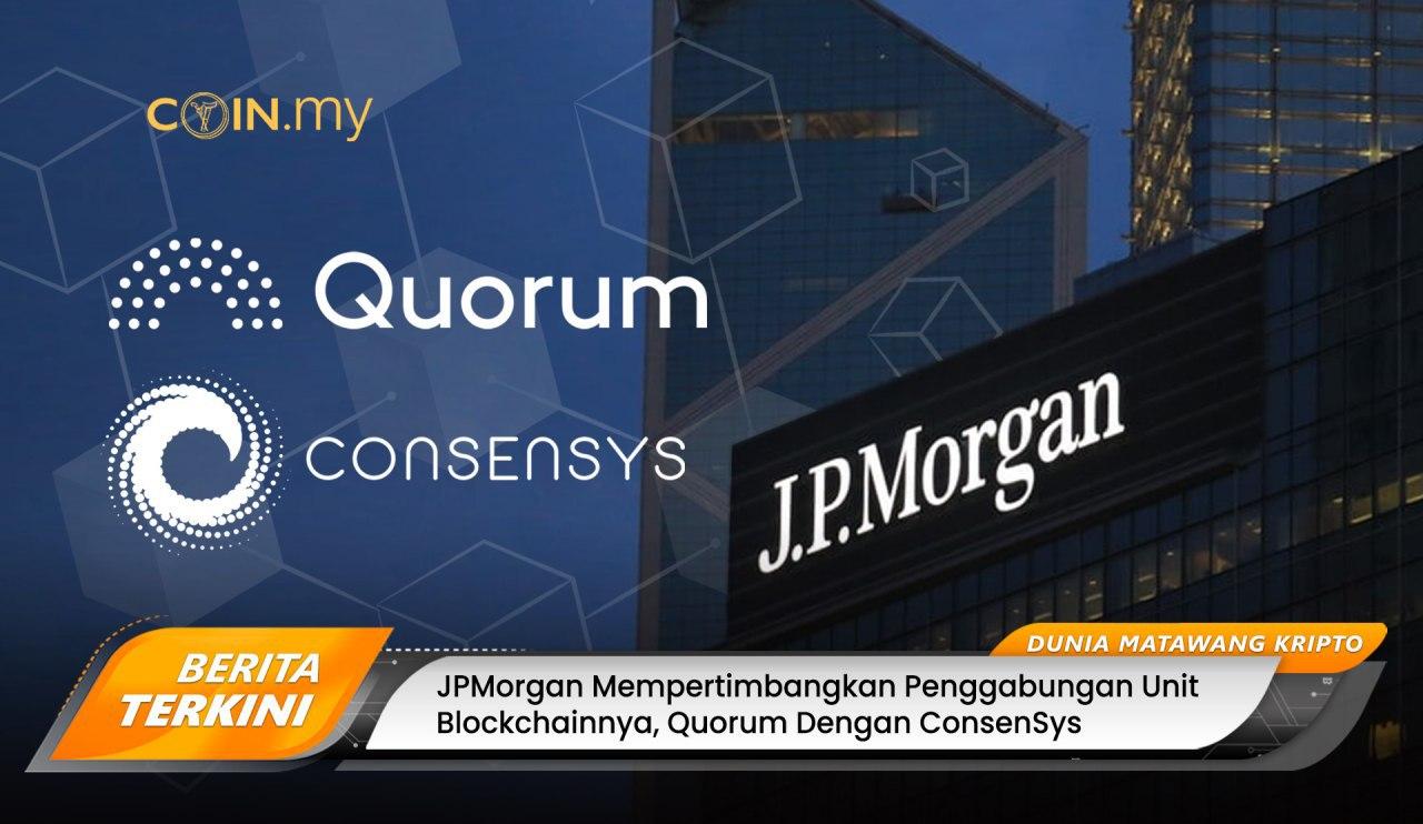 an image on a post on jp morgan blockchain quorum consensys